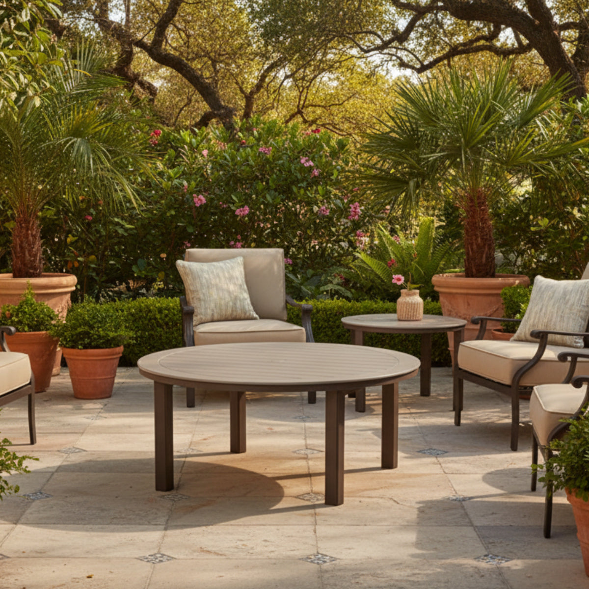 Telescope Casual St. Catherine 54" Round Chat Height MGP Table With Hole