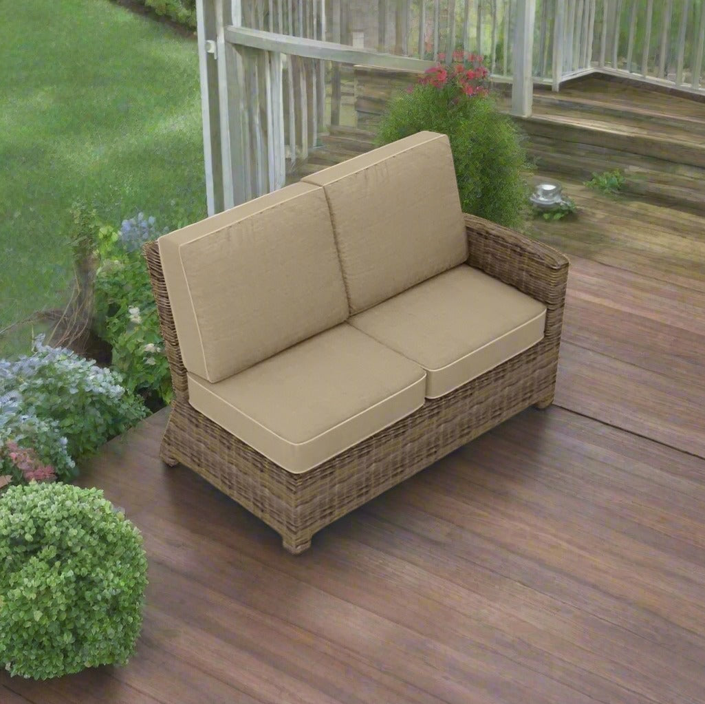 Forever Patio Cypress Wicker Sectional Right Arm Facing Loveseat