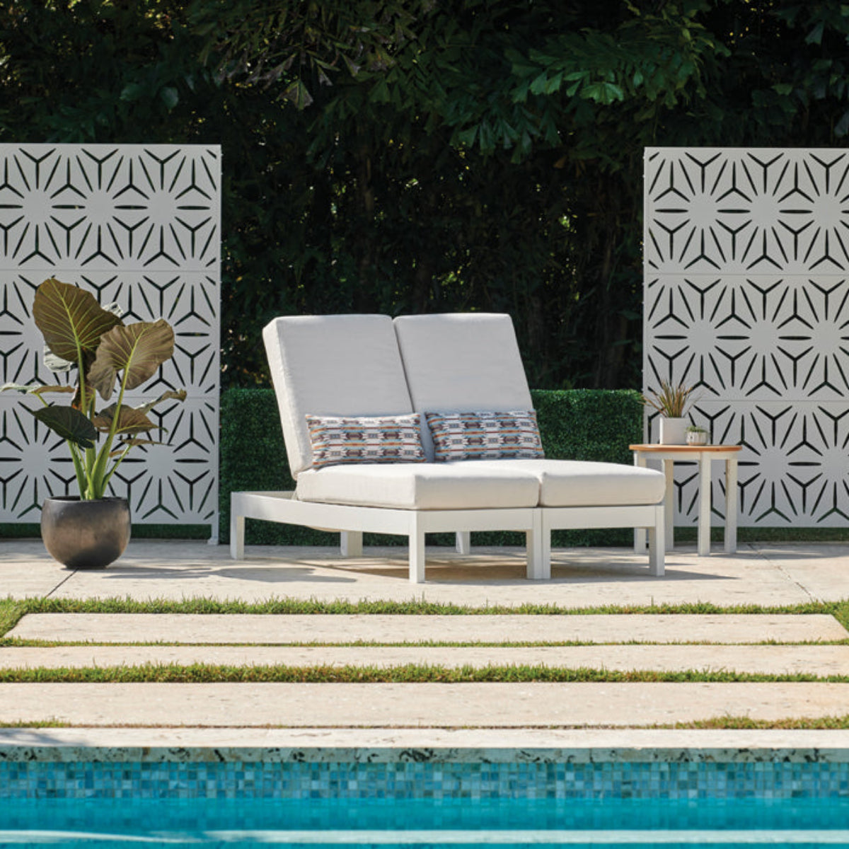 Telescope Casual Leeward MGP Cushion Three Position Lay-flat Armless Chaise