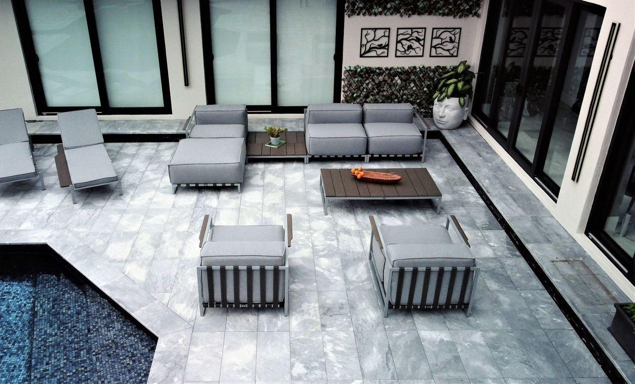 OUTSY Sunrise 8-Piece Extra Deep Seating Outdoor Conversation Set