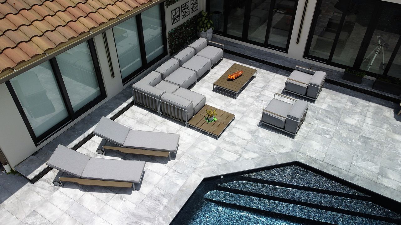 OUTSY Sunrise 9-Piece Extra Deep Seating Outdoor Conversation Set
