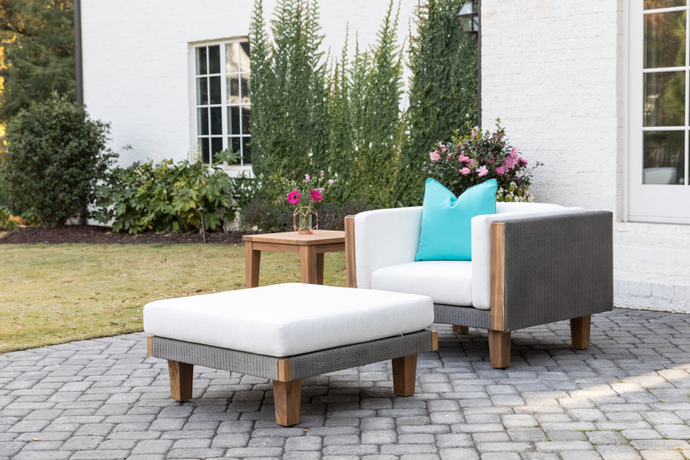 Replacement Cushions for Lloyd Flanders Catalina Wicker Ottoman