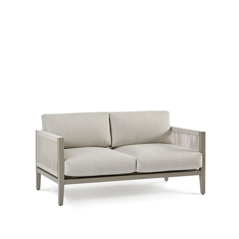South Sea Rattan Nicole Aluminum With Marine Rope Wrapping Outdoor Loveseat