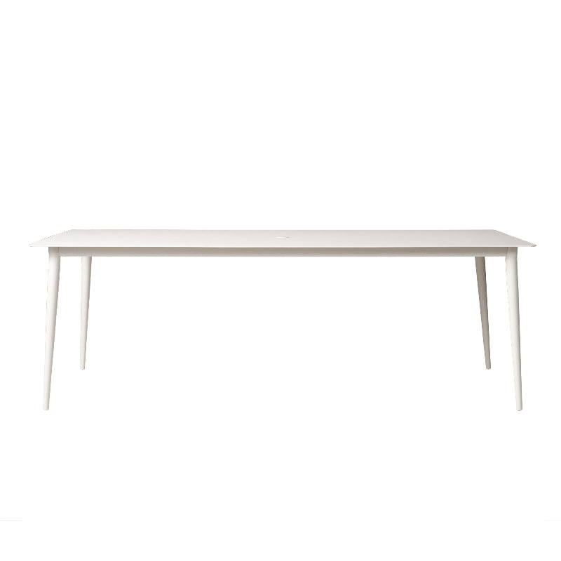 Lloyd Flanders Albany All-Aluminum Frame 86" Rectangular Umbrella Table
