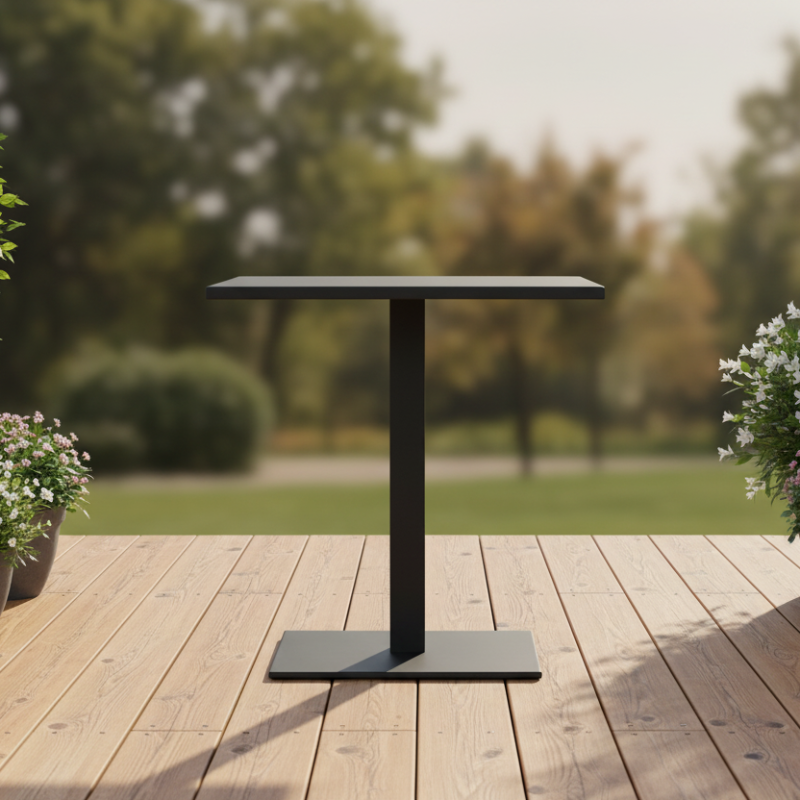 Lloyd Flanders Shore All-Aluminum Frame 28" Square Bistro Table