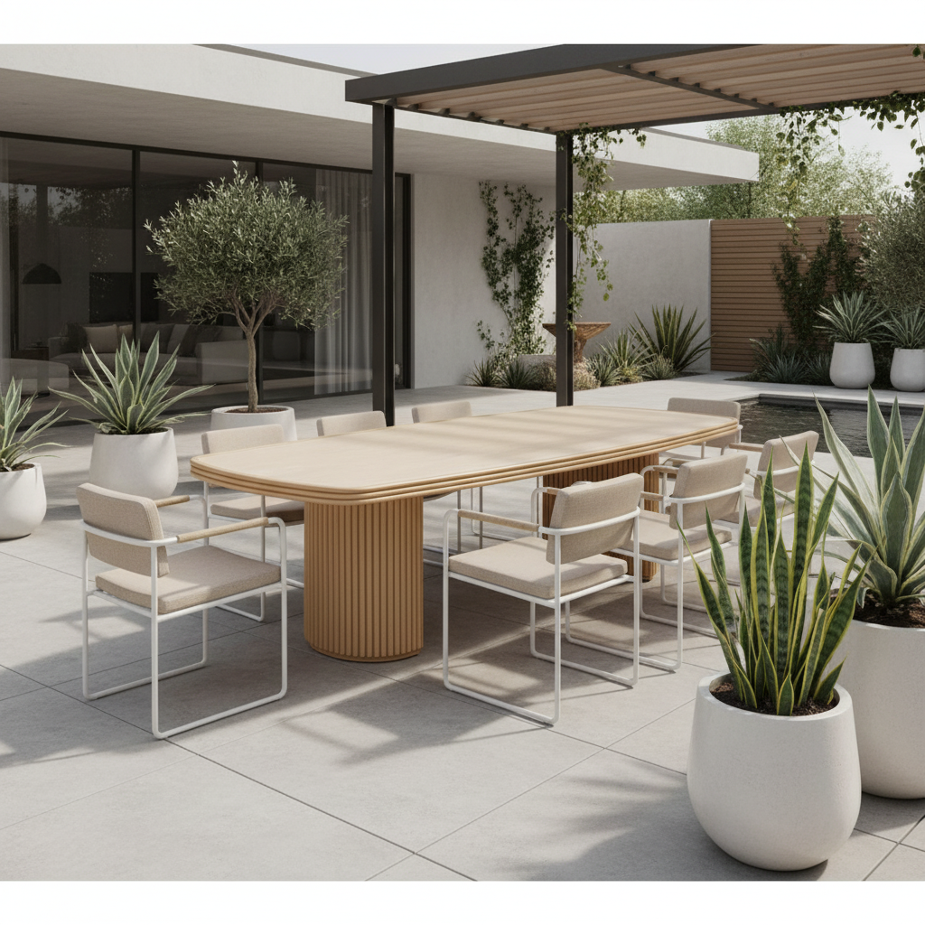 Lloyd Flanders Riviera 94.5" Rectangular Dining Table