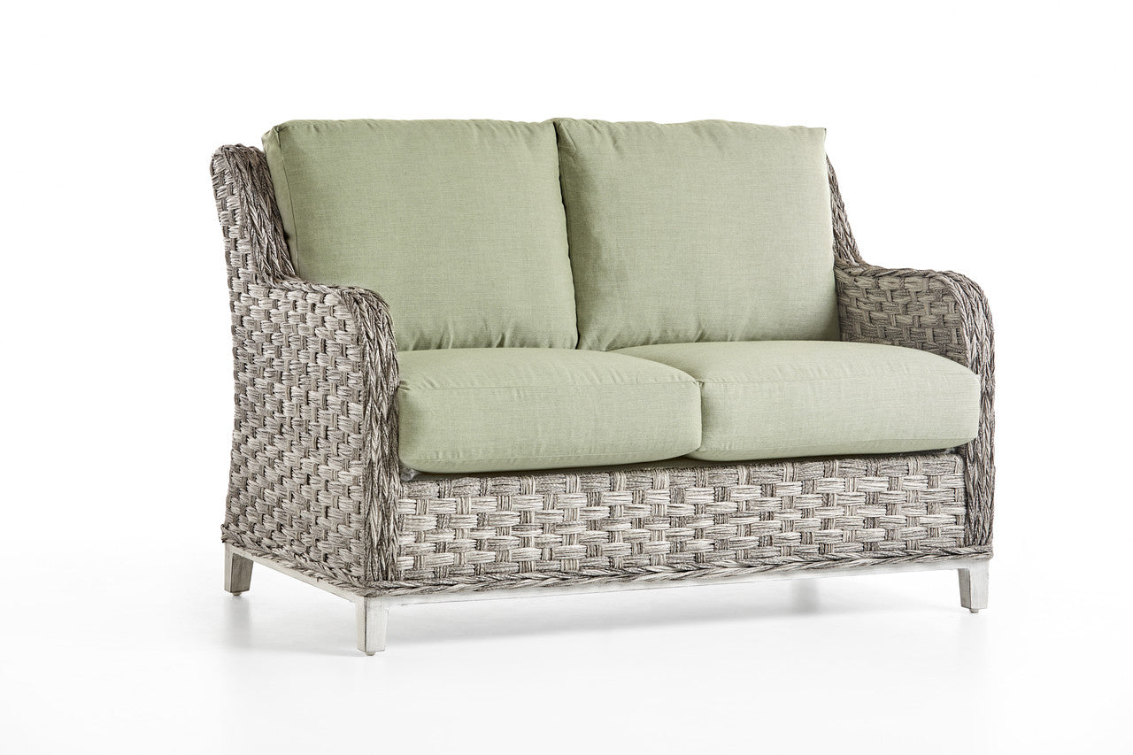 South Sea Rattan Grand Isle Resin Wicker Outdoor Loveseat