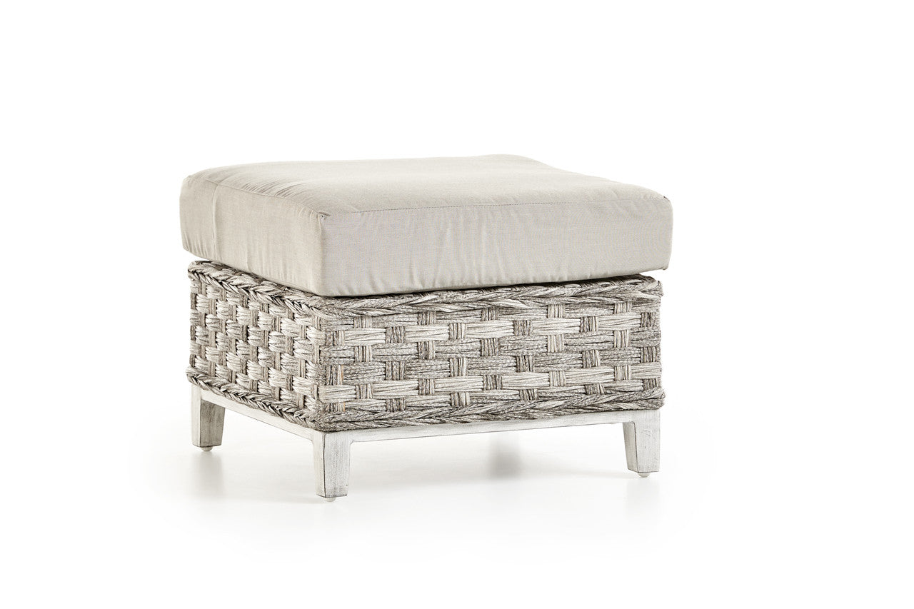 South Sea Rattan Grand Isle Resin Wicker Outdoor Ottoman