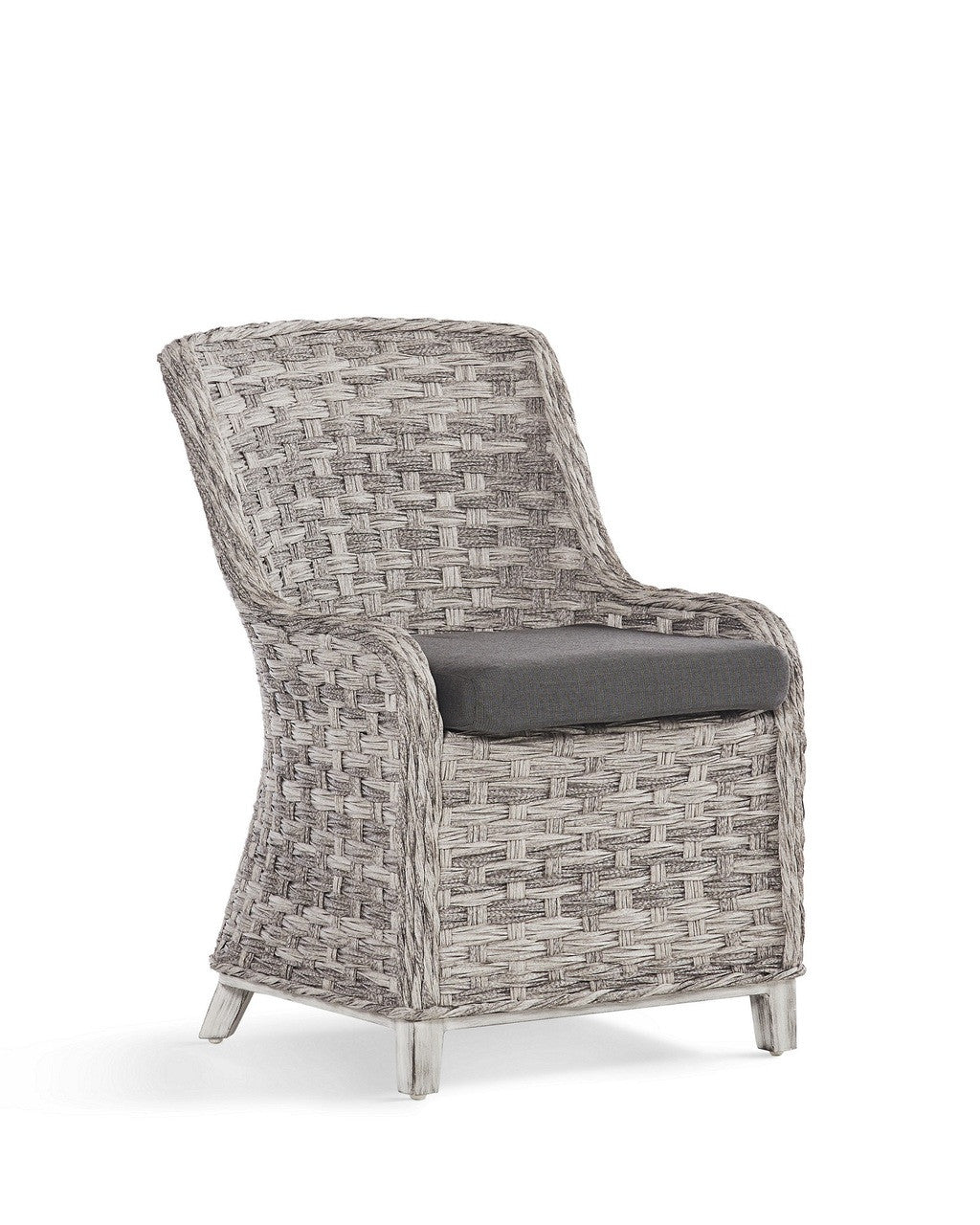 South Sea Rattan Grand Isle Resin Wicker Outdoor Dining Side Chair