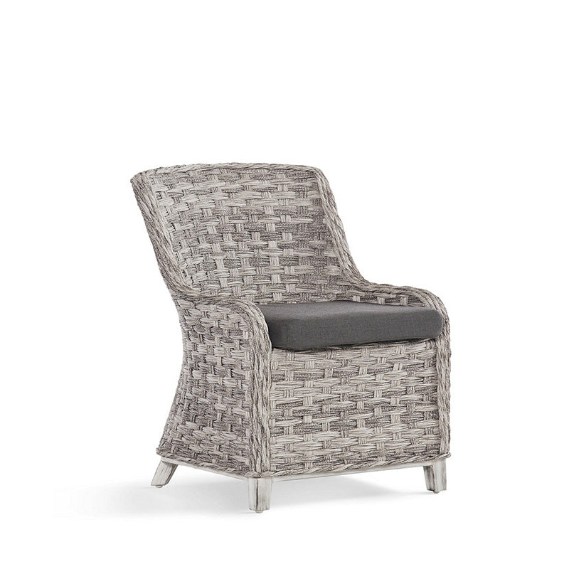 South Sea Rattan Grand Isle Resin Wicker Outdoor Dining Side Chair