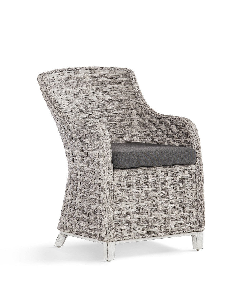 South Sea Rattan Grand Isle Resin Wicker Outdoor Dining Arm Chair