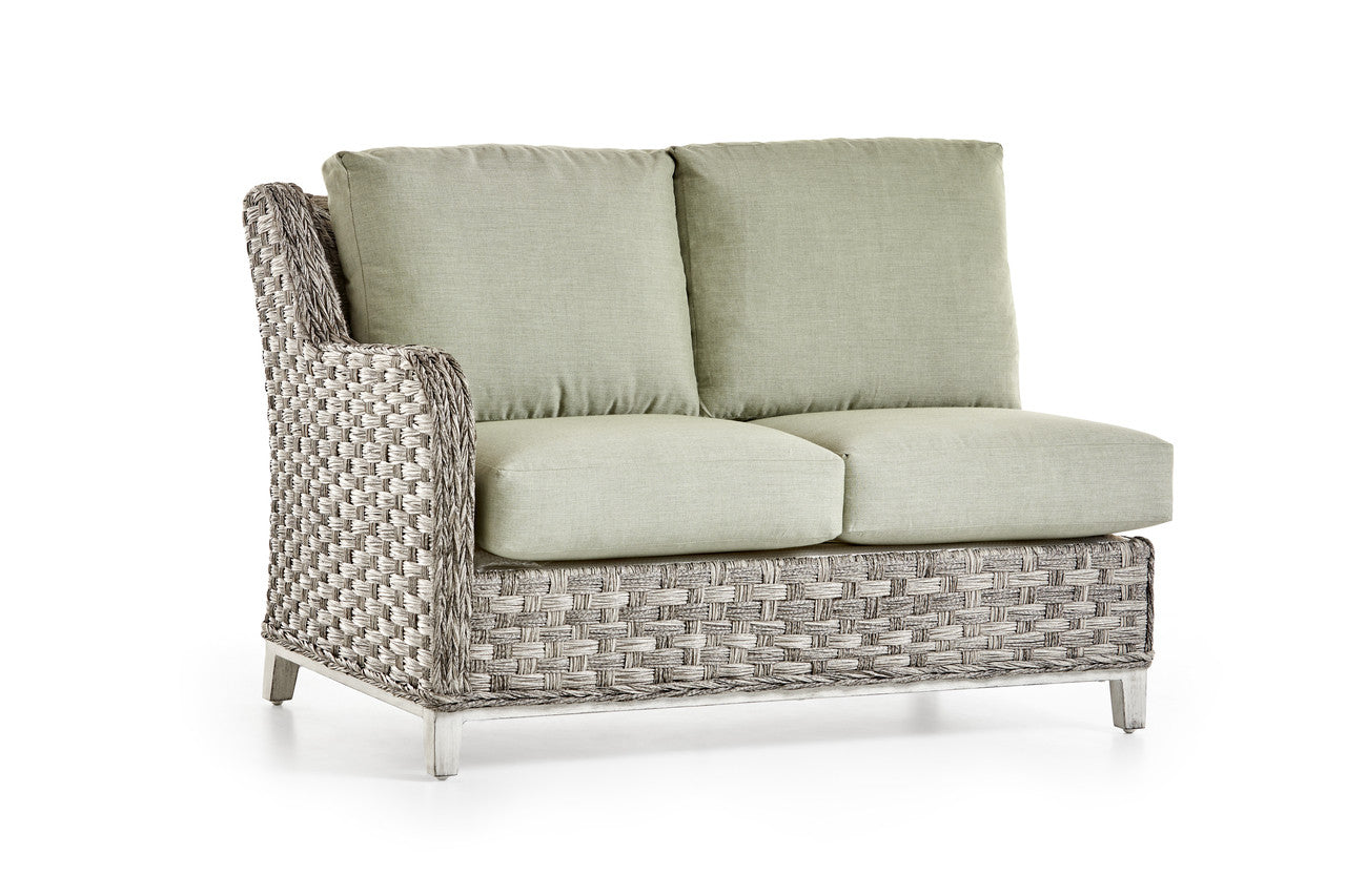 South Sea Rattan Grand Isle Resin Wicker 4 Piece Outdoor Sectional Sofa