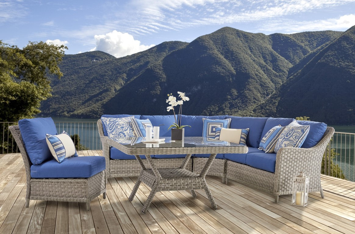 South Sea Rattan Mayfair Left Arm Loveseat
