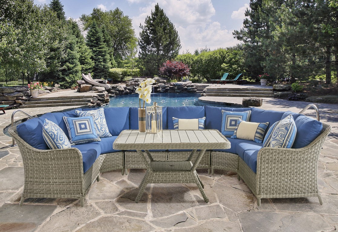 South Sea Rattan Mayfair Left Arm Loveseat