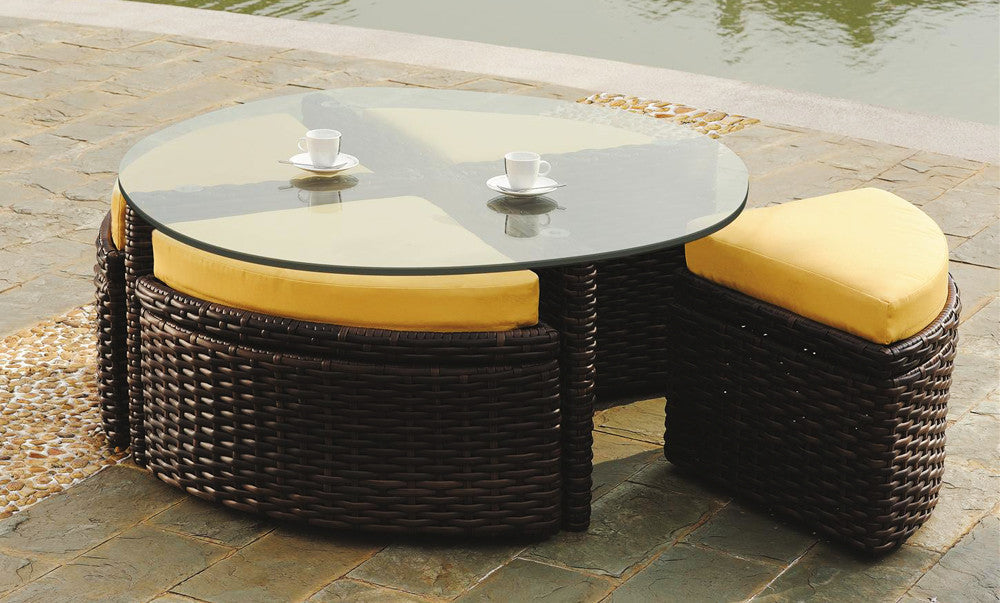 South Sea Rattan Saint Tropez Wicker Curved Sectional Set