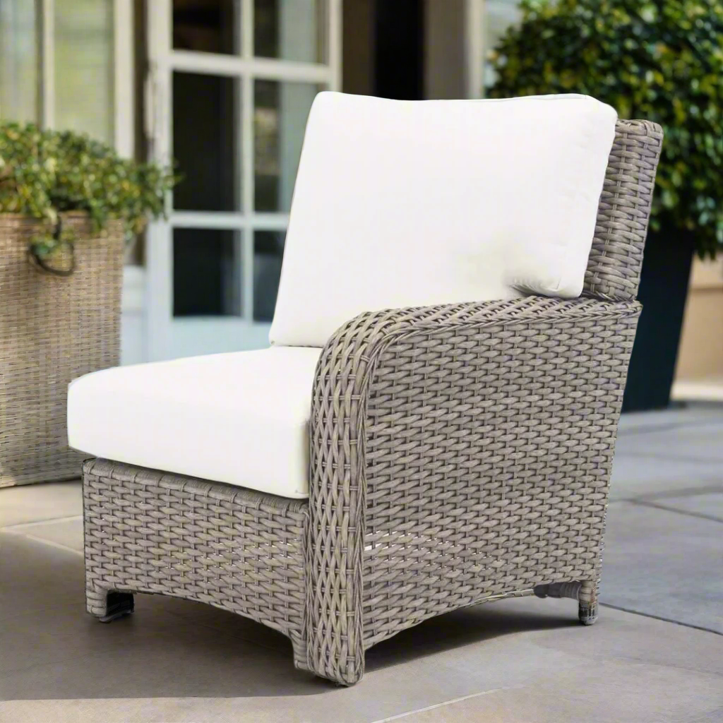 South Sea Rattan Saint Tropez Outdoor Wicker Sectional Right End