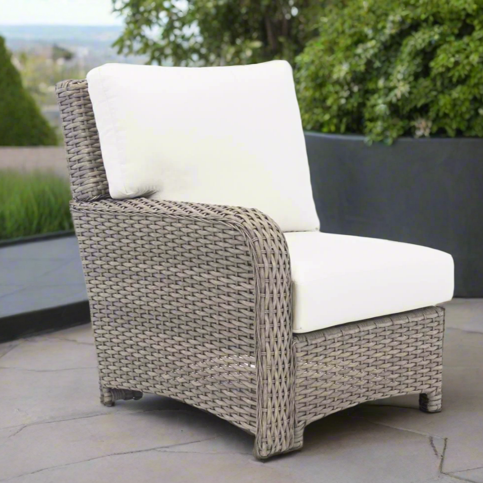South Sea Rattan Saint Tropez Outdoor Wicker Sectional Left End