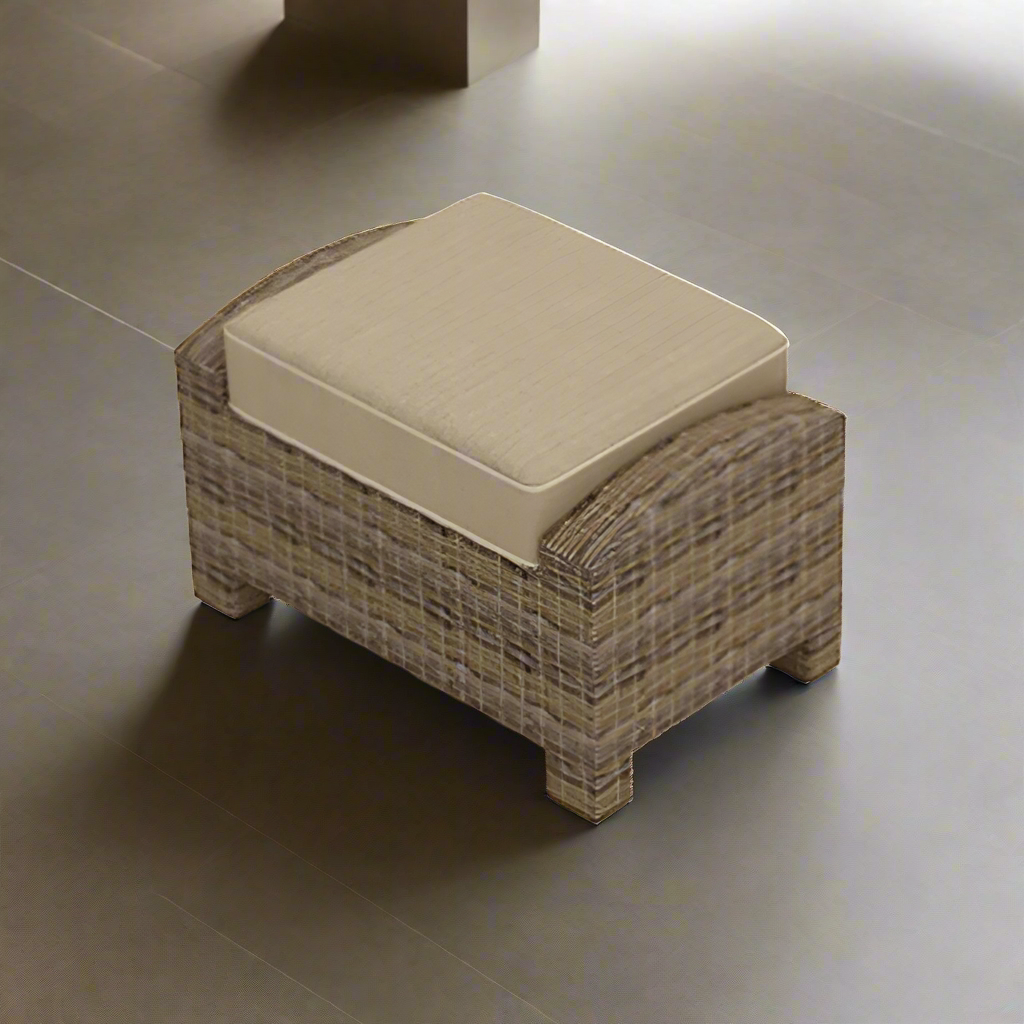 Forever Patio Cypress Wicker Rectangular Ottoman