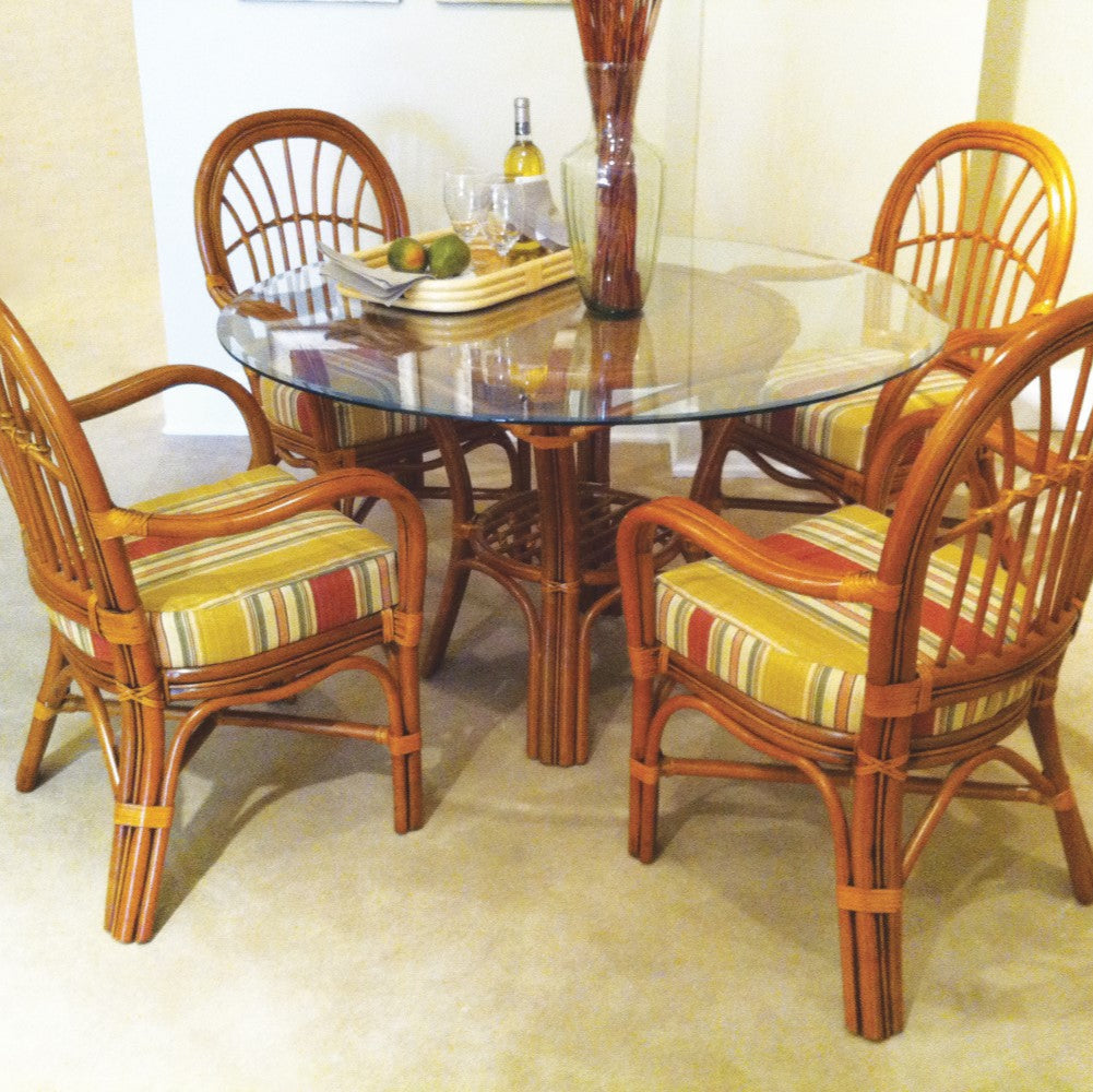 South Sea Rattan Palm Harbor Indoor Dining Set