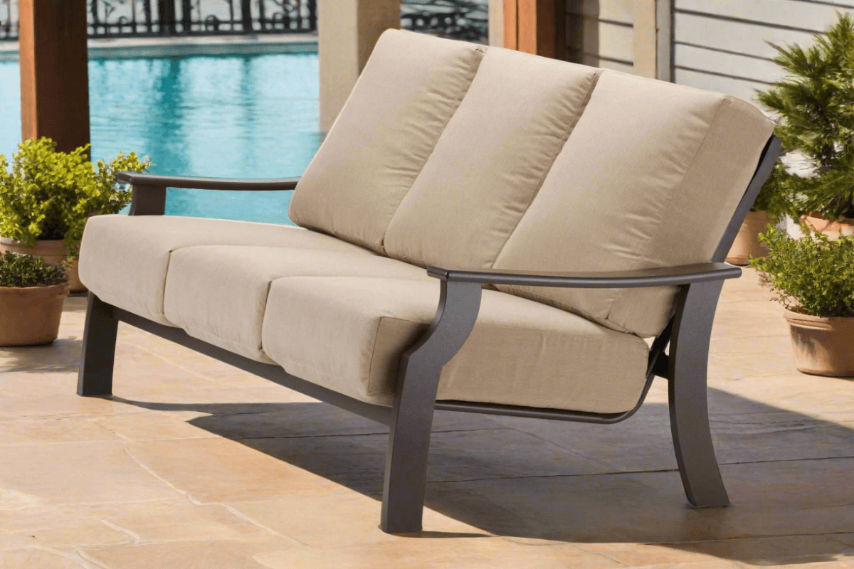 Telescope Casual St. Catherine MGP Deep Cushion Outdoor Three-Seat Sofa
