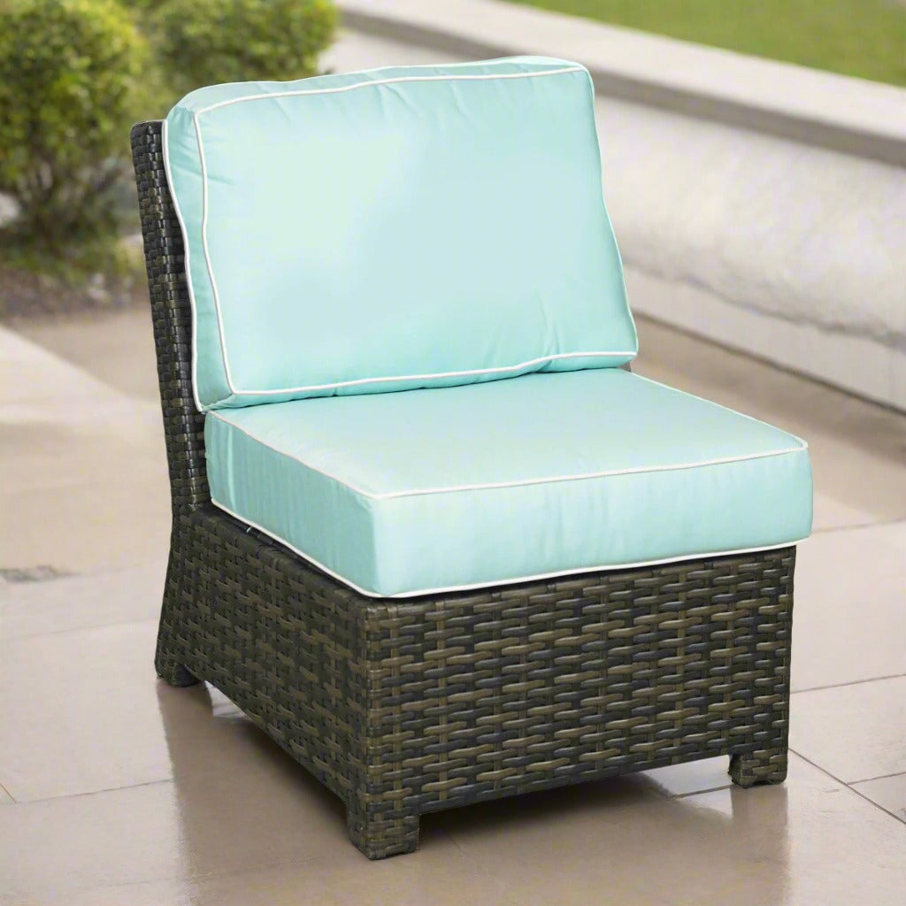 Forever Patio Brookside Wicker Sectional Middle Chair