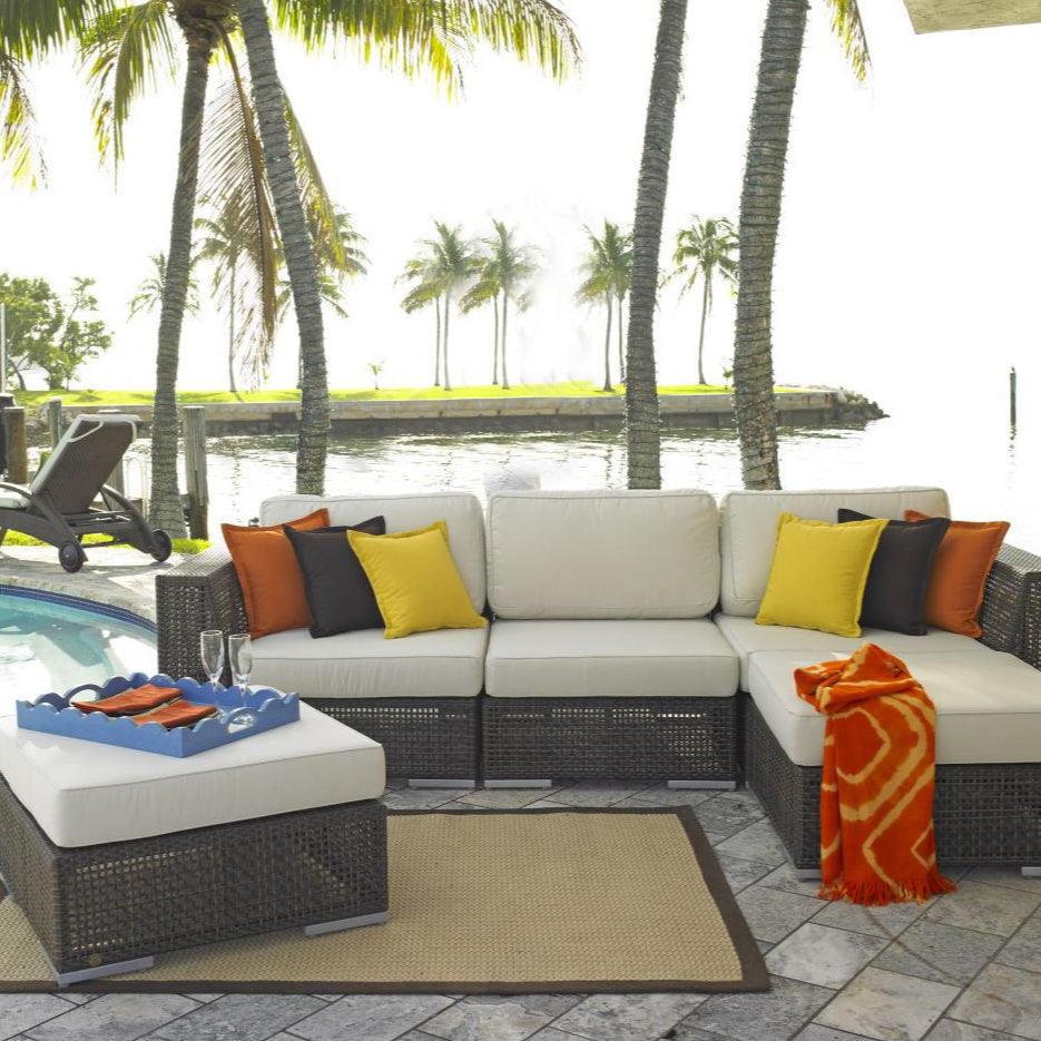 Hospitality Rattan Atlantis 5-Piece Modular Sectional Set