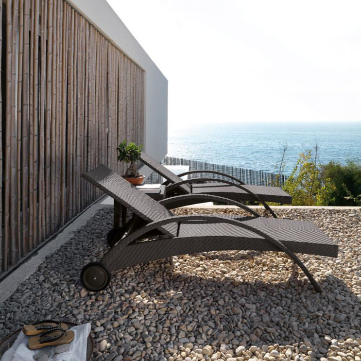 Hospitality Rattan Atlantis Patio 3-Piece Chaise Lounge Set