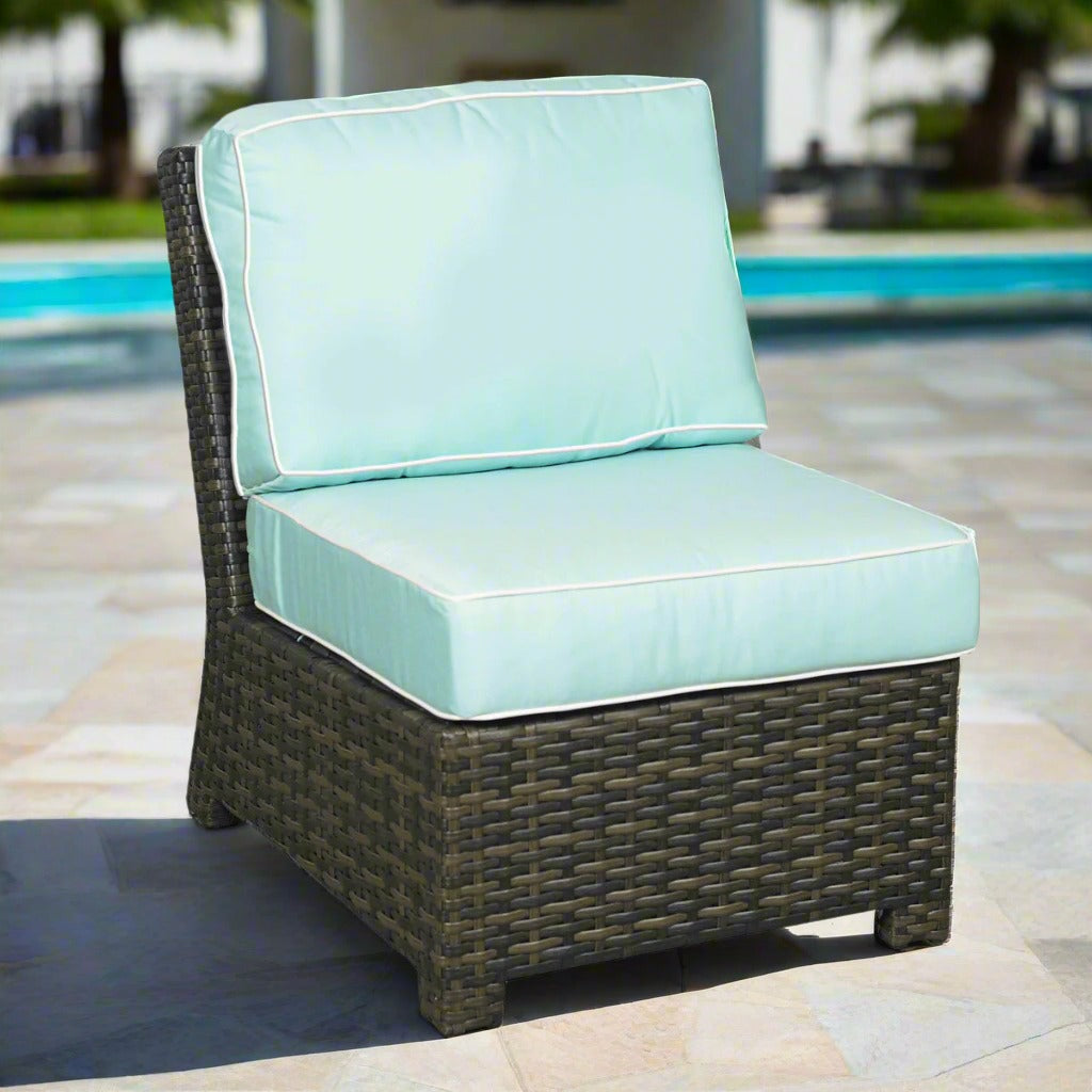 Forever Patio Brookside Wicker Sectional Middle Chair