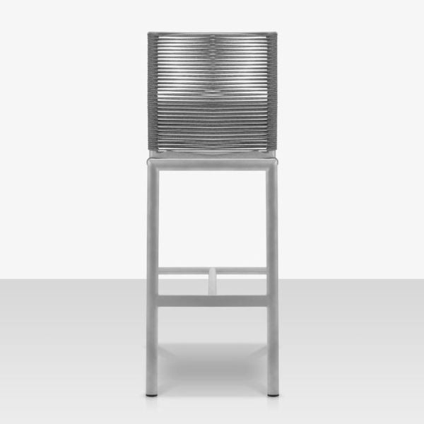 DecoScape Avalon Aluminum Rope Dining Bar Side Chair