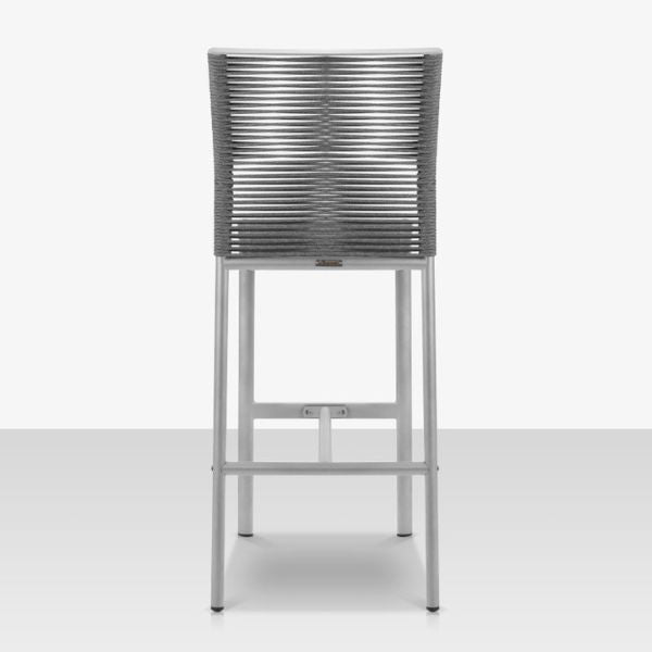 DecoScape Avalon Aluminum Rope Dining Bar Side Chair