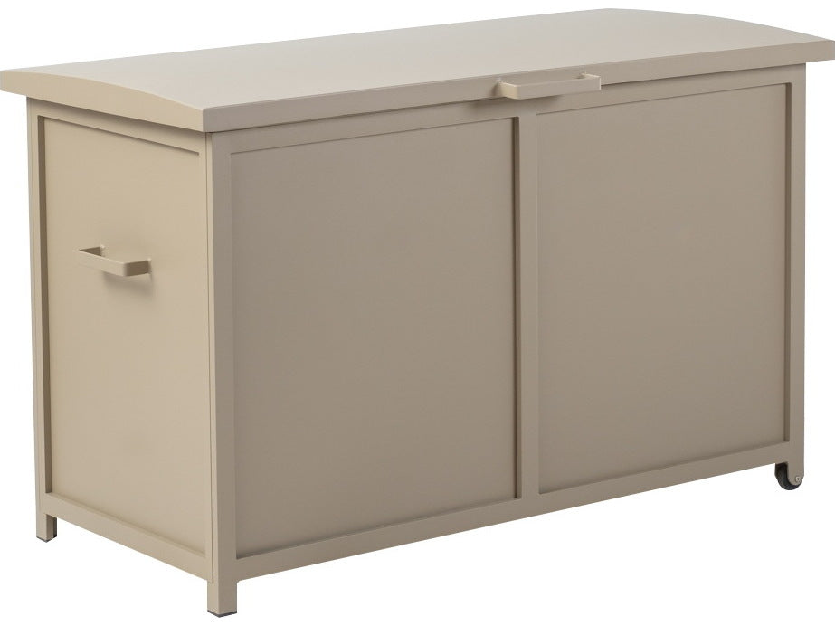 Alfresco Home The Yacht Sand Dollar Aluminum Storage/Cushion Cabinet
