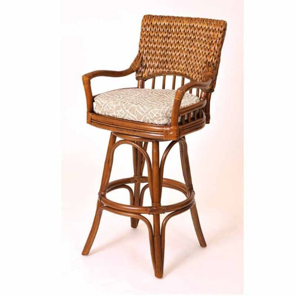 Alexander & Sheridan Key Largo Rattan Indoor 3 Piece Counter Height Table Set
