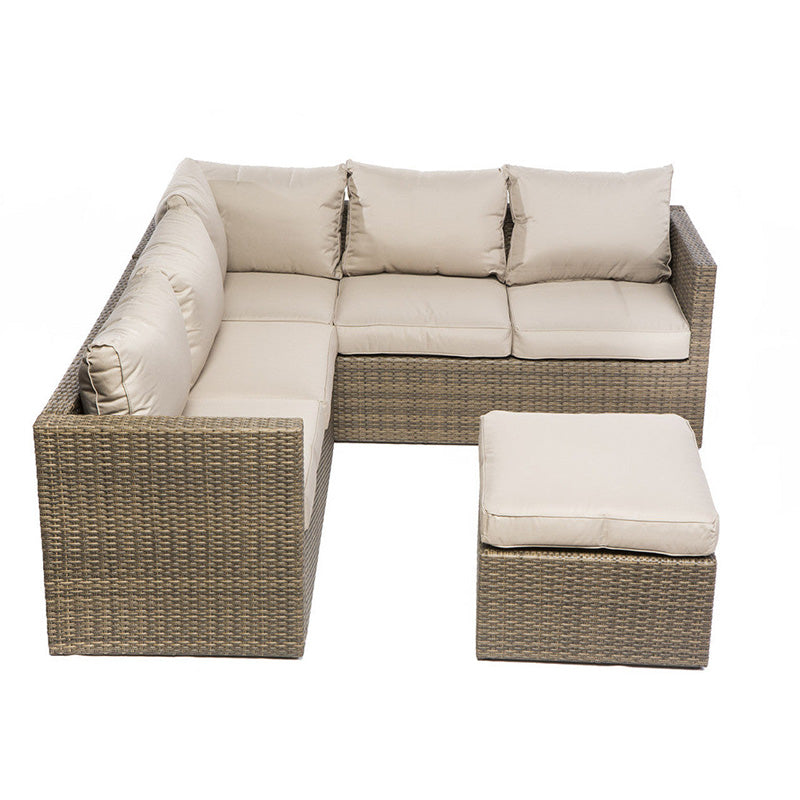 Alfresco Home La Palma 3 Piece Deep Seating Wicker Sectional Set