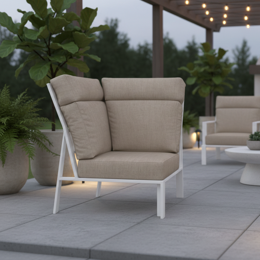 NorthCape International Ashford Patio Sectional 90 Degree Corner Chair