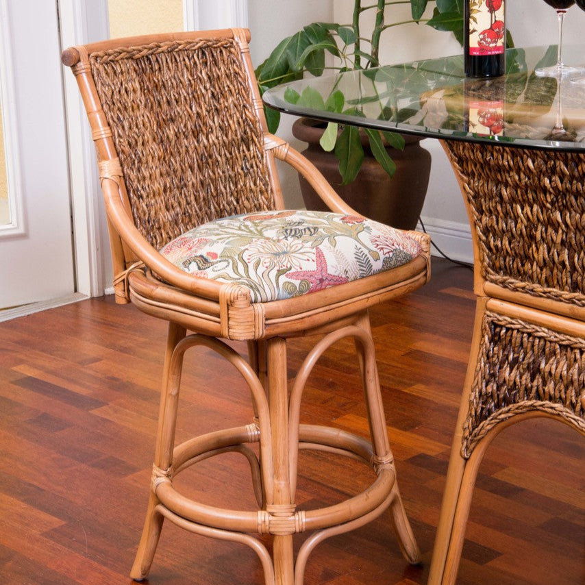 Alexander & Sheridan Balboa 30' Rattan Indoor Bar Stool