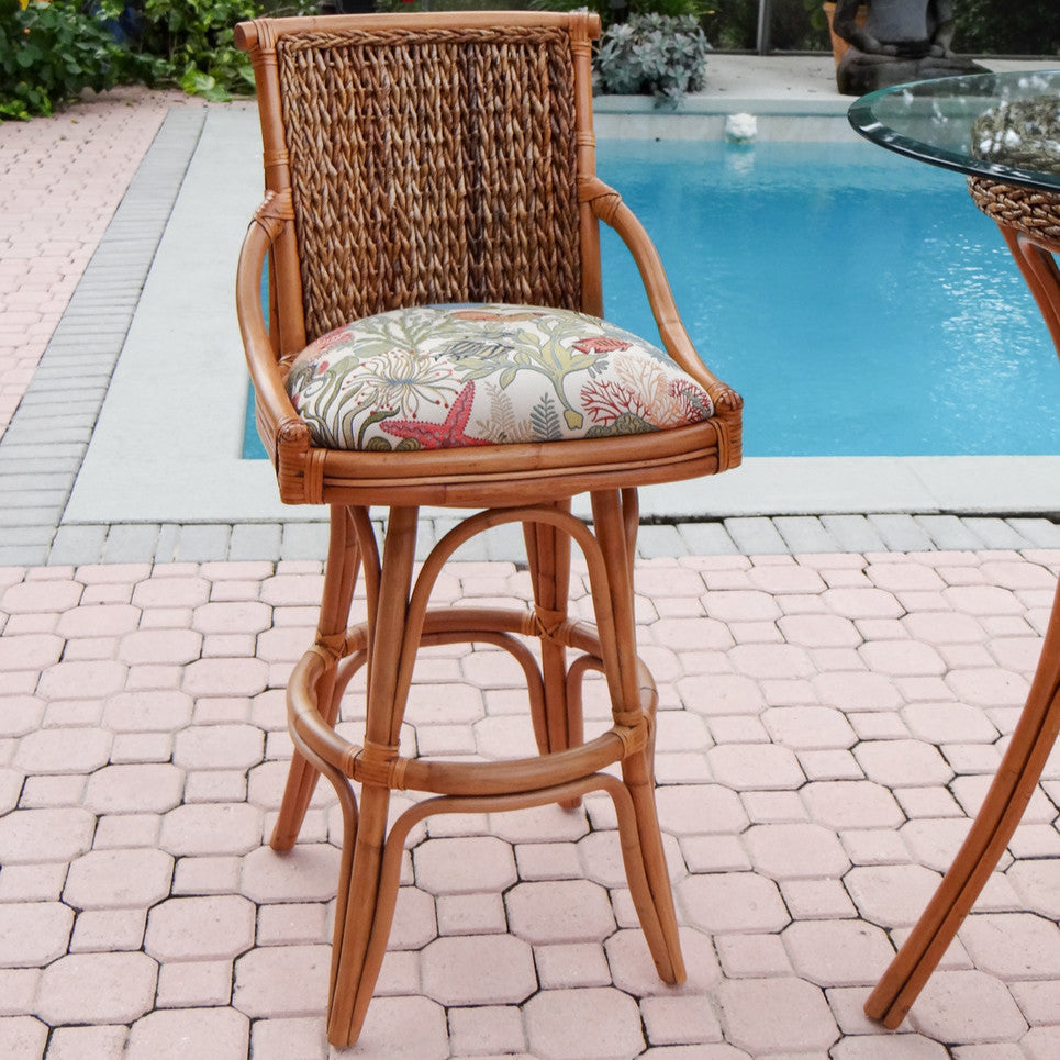 Alexander & Sheridan Balboa 30' Rattan Indoor Bar Stool
