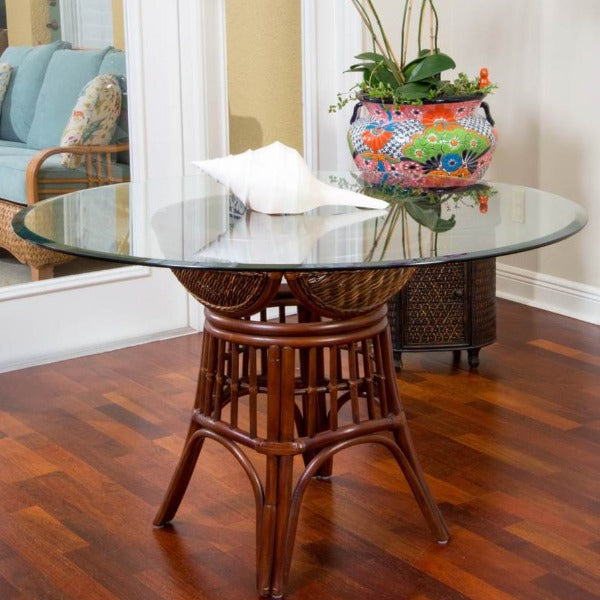 Alexander & Sheridan Bermuda Rattan Indoor Dining Table Media