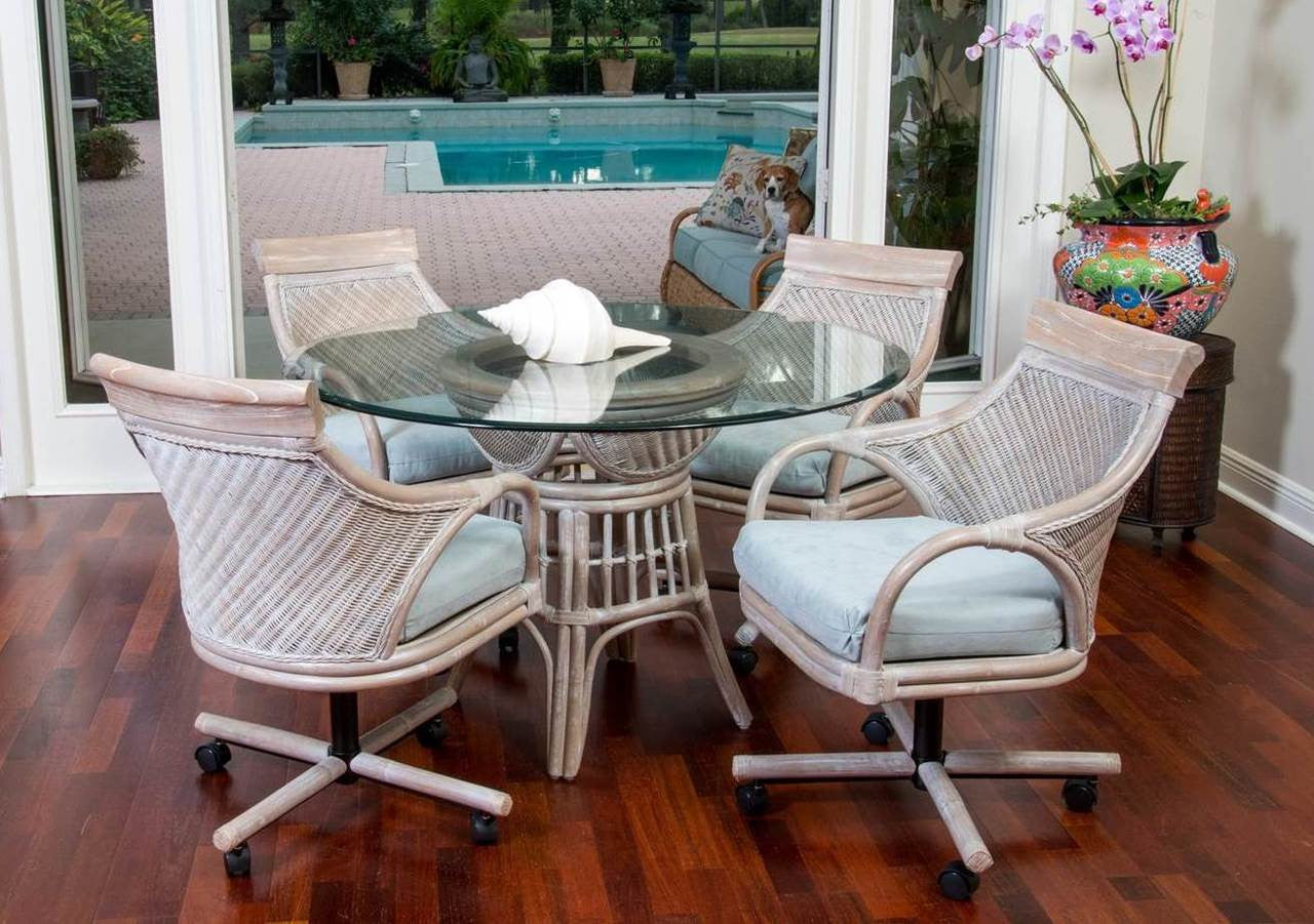 Alexander & Sheridan Bermuda 5 Piece Rattan Indoor Dining Set