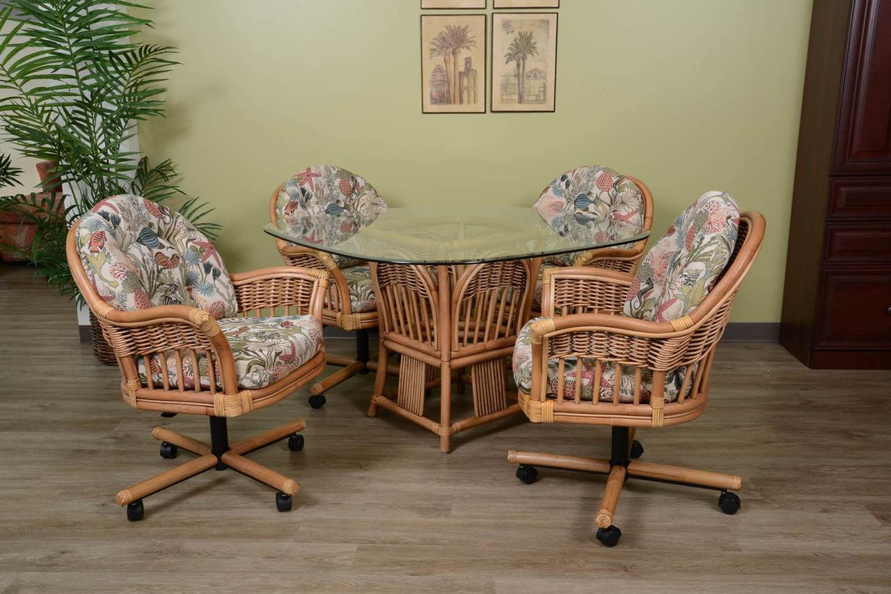 Alexander & Sheridan Bridgeport 5 Piece Rattan Indoor Dining Set