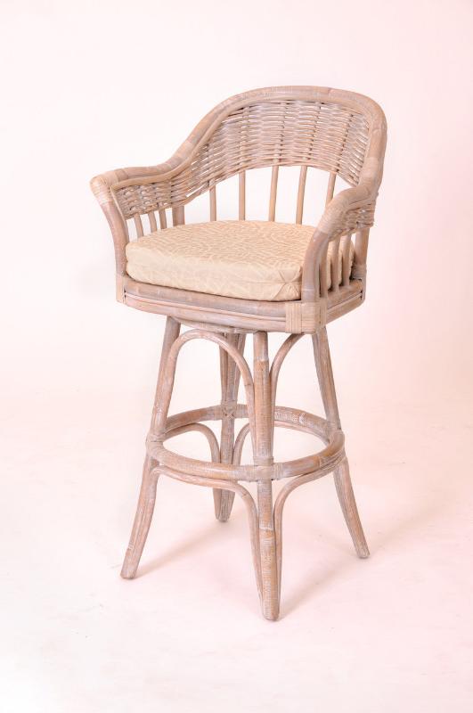 Alexander & Sheridan Bridgeport Rattan Indoor 30" Bar stool