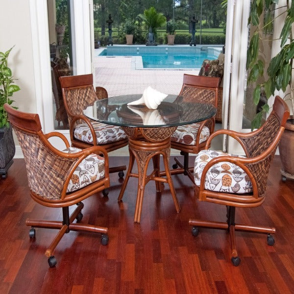 Alexander & Sheridan Bermuda 5 Piece Rattan Indoor Dining Set