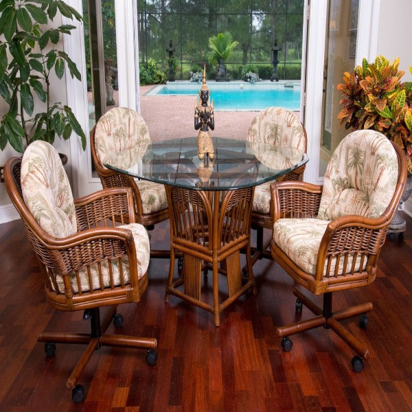 Alexander & Sheridan Bridgeport 5 Piece Rattan Indoor Dining Set