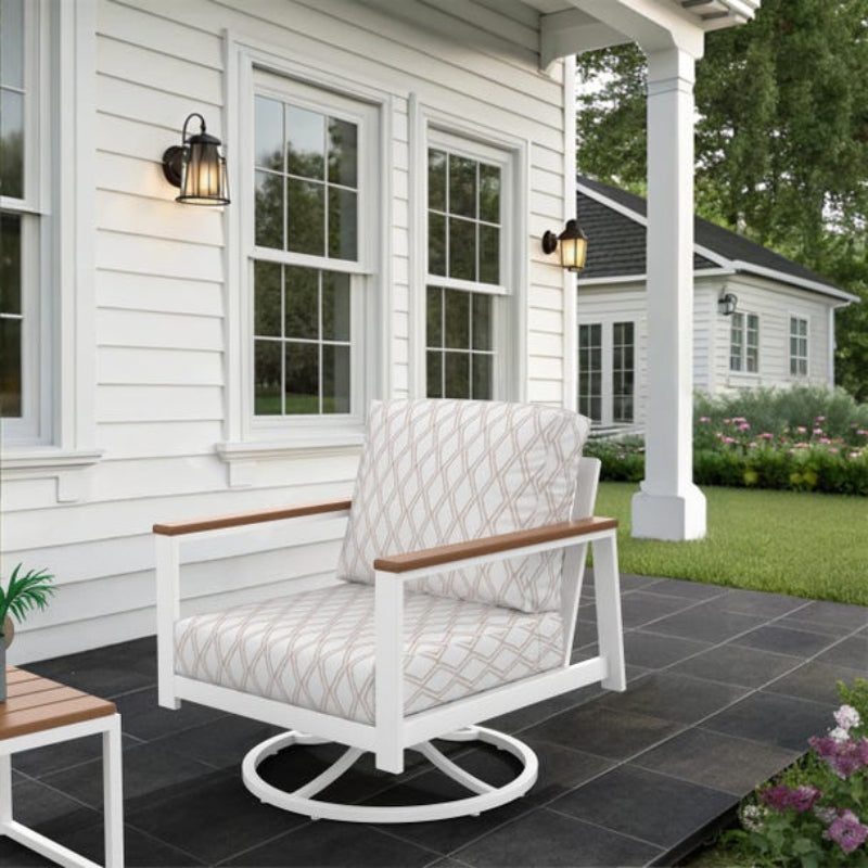 NorthCape International Brighton Patio Swivel Rocking Chair