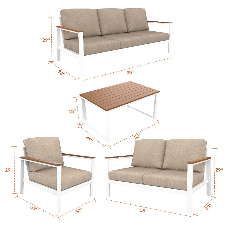 NorthCape International Brighton 8-Piece Ultimate Patio Set