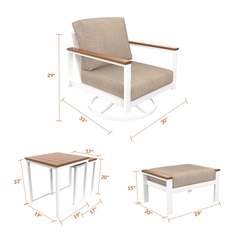 NorthCape International Brighton 8-Piece Ultimate Patio Set