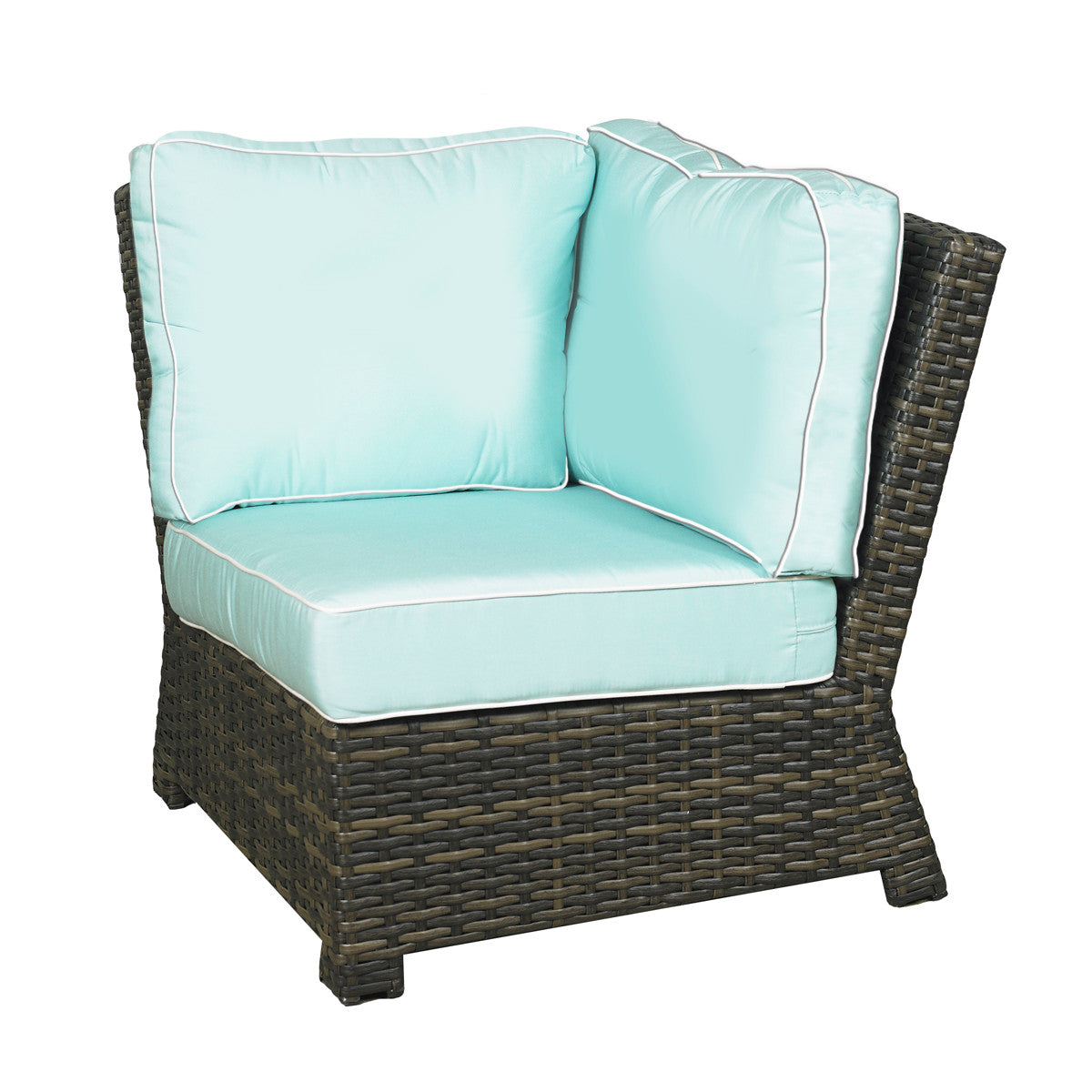 Forever Patio Brookside Wicker 5 Piece Sectional Set