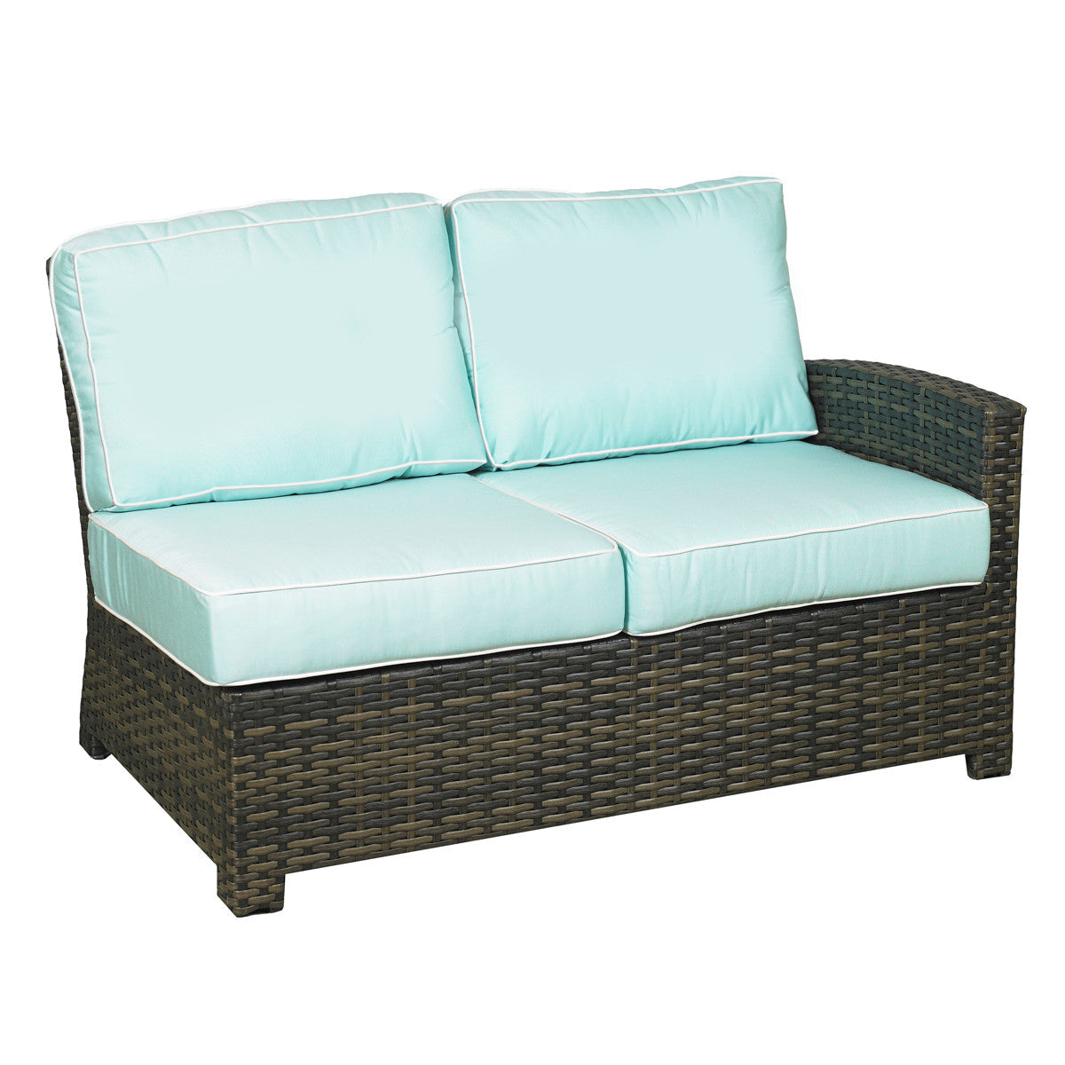 Forever Patio Brookside Wicker 6 Piece Sectional Set