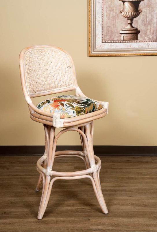 Alexander & Sheridan Cayman 30" Rattan Indoor Armless Bar Stool