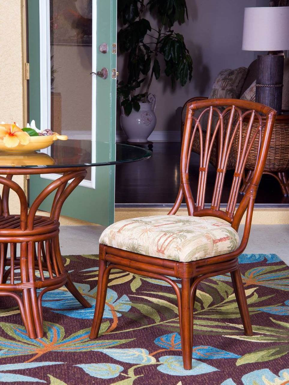 Alexander & Sheridan Cuba Rattan Indoor 5 Piece Dining Set