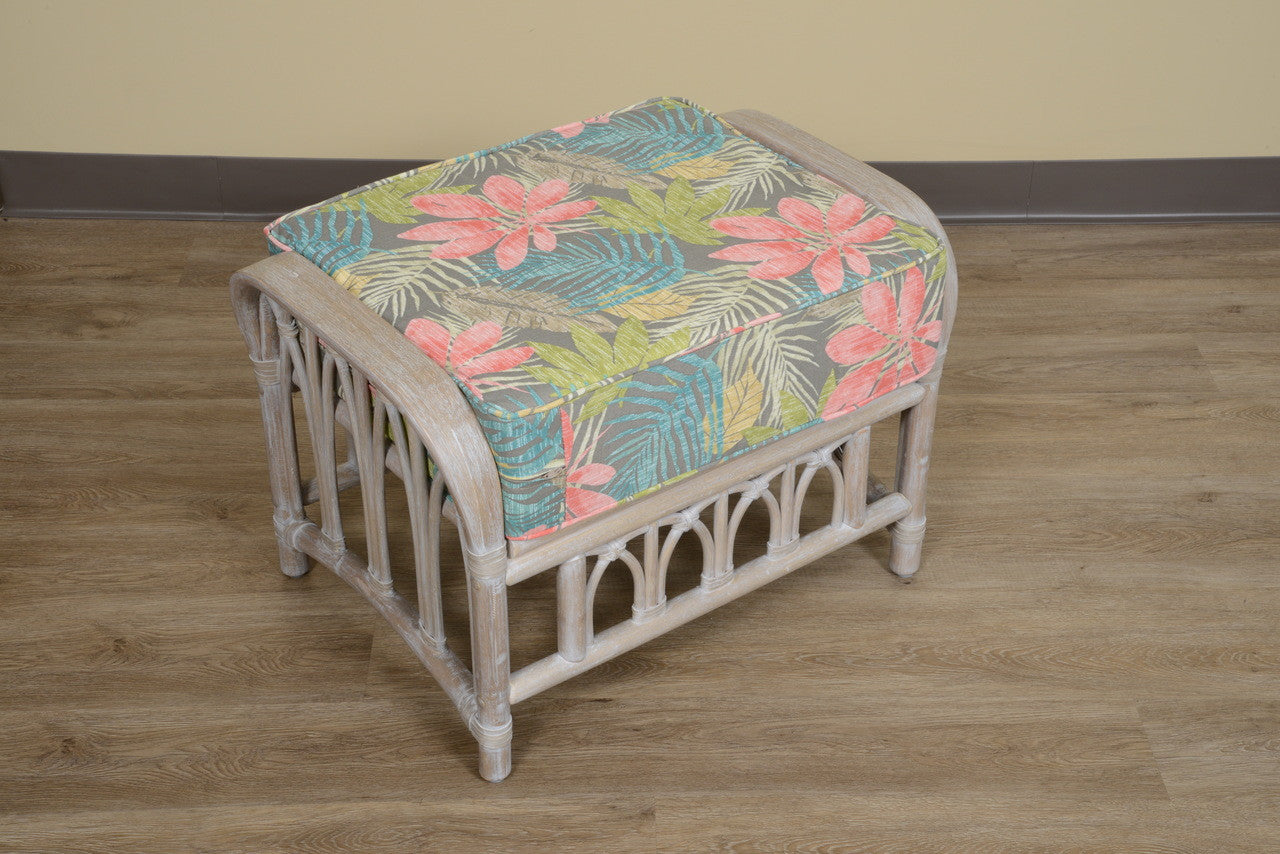 Alexander & Sheridan Cuba Rattan Indoor Ottoman
